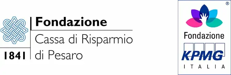 loghi fondazione cassa di risparmio di pesaro, fondazoine kpmg italia, partner sezione rondine