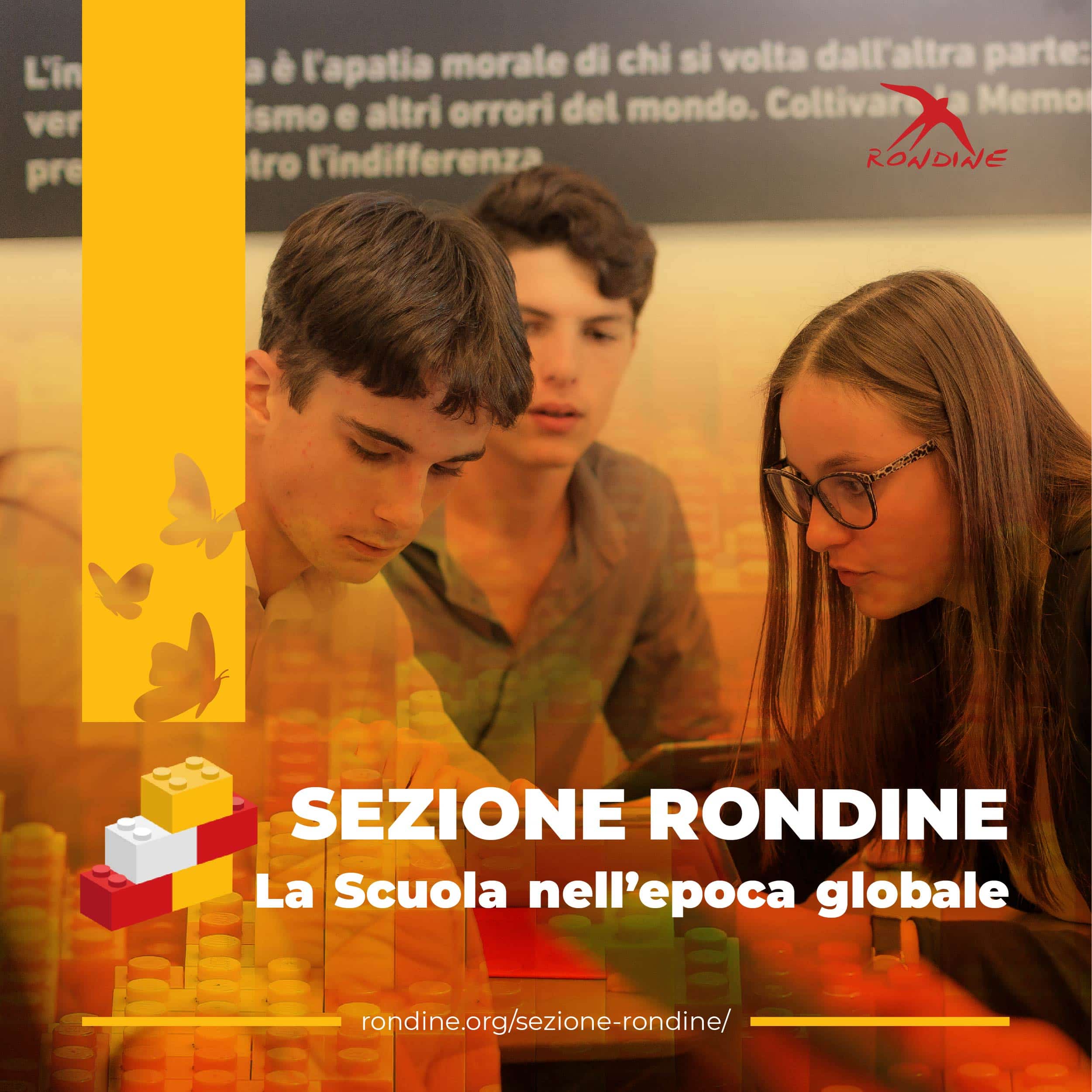 copertina pdf sezione rondine, la scuola nell'epoca globale